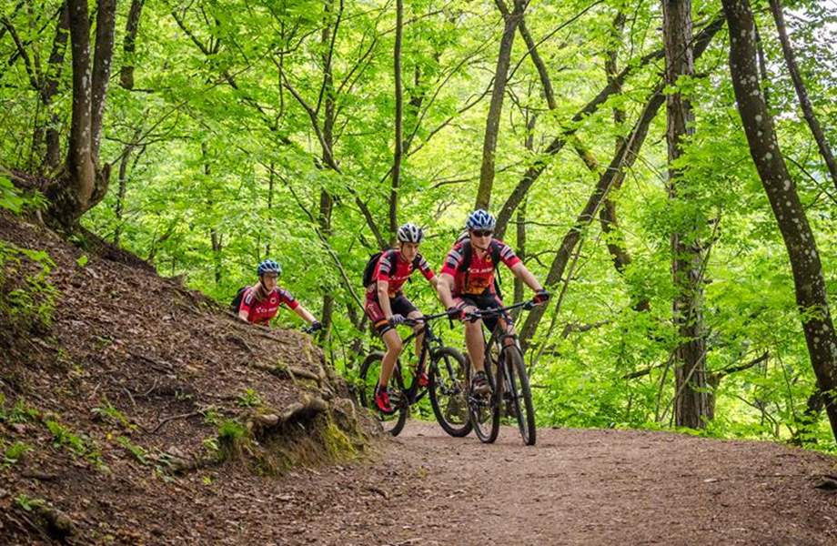 On bicycle through Samobor