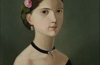 Vjekoslav Karas - Djevojka s ružom, 1848.
