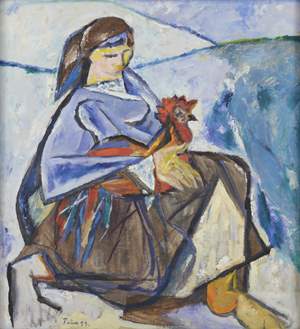 Zlatko Prica "Žena s pjetlom", 1953.